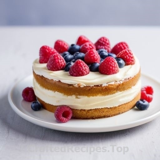 Almond Cake with Mascarpone Cream and Berries