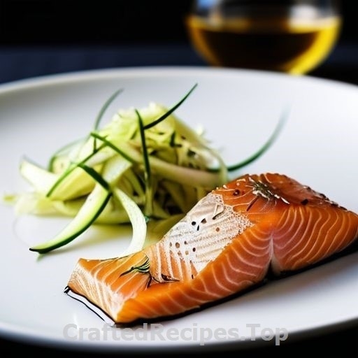 Apple Cured Salmon with Fennel Salad