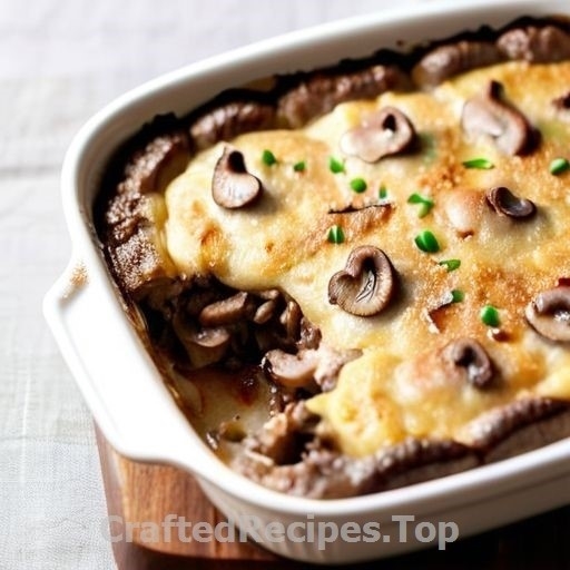 Autumn Meat and Mushroom Gratin