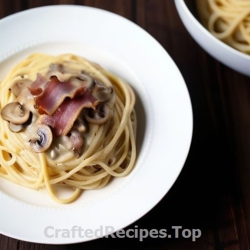 Bacon and Mushroom Spaghetti Carbonara