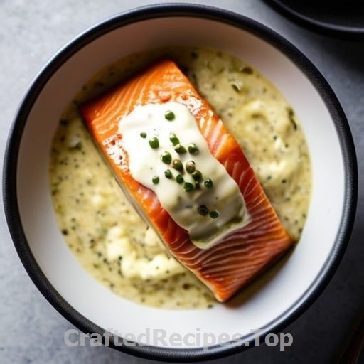 Baked Salmon with Lemon Cream Sauce