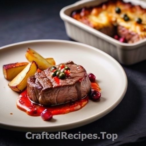 Beef Steak with Potato Gratin
