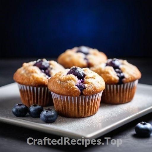Blueberry Muffins with Vanilla Filling