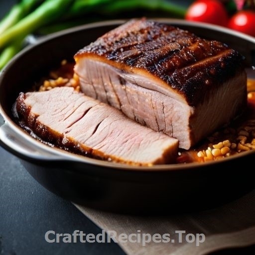 Braised Pork Belly Roast in a Dutch Oven