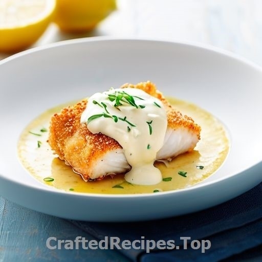 Breaded Cod with Sour Cream and Citrus Sauce
