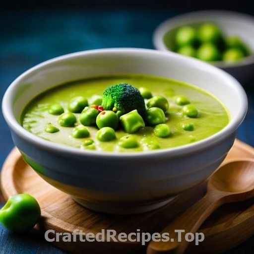 Broccoli and Green Pea Curry Soup