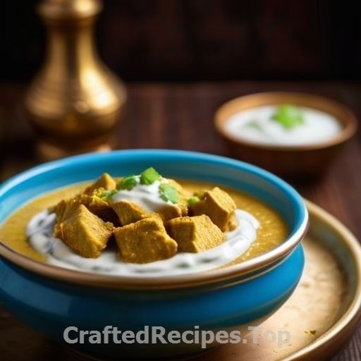 Chicken Korma with Cold Yogurt Sauce