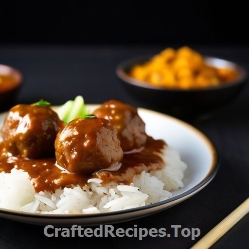 Chicken Meatballs in Curry Sauce