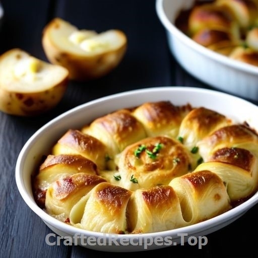 Chicken Rolls with Creamy Potato Gratin