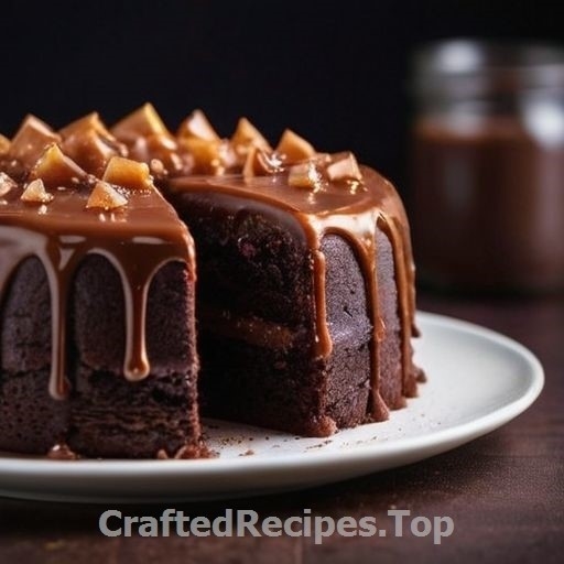 Chocolate Cake with Caramel and Flaky Salt
