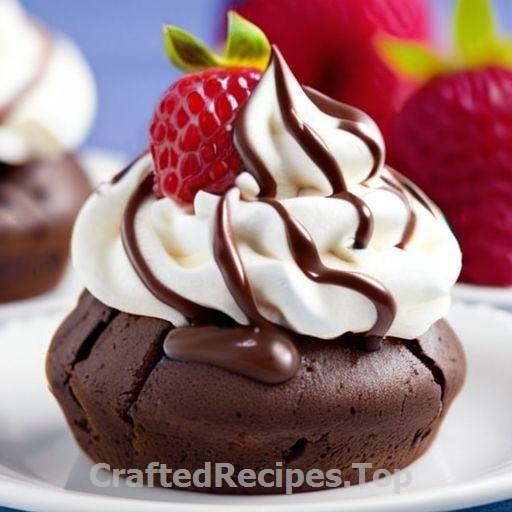Chocolate Meringue Bites with Whipped Cream and Fresh Fruit
