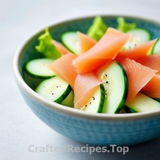 Cold Smoked Salmon with Cucumber Melon Salad