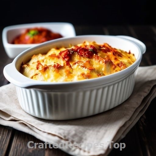 Crayfish and West Aged cheddar cheese Gratin
