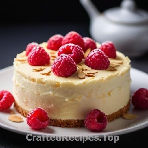 Creamy Almond Cake with Raspberries