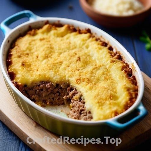 Creamy Beef and Pea Gratin
