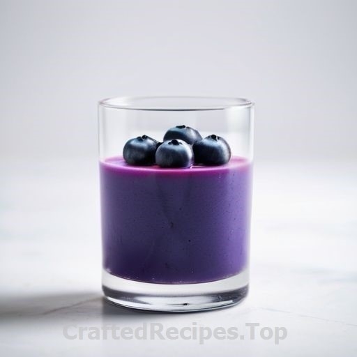 Creamy Blueberry Vanilla Panna Cotta