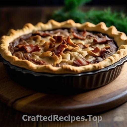 Creamy Chanterelle Pie with Bacon and Priest Cheese