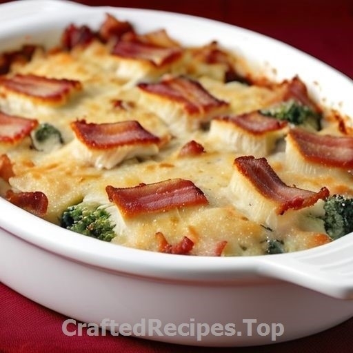 Creamy Chicken and Bacon Gratin with Parmesan