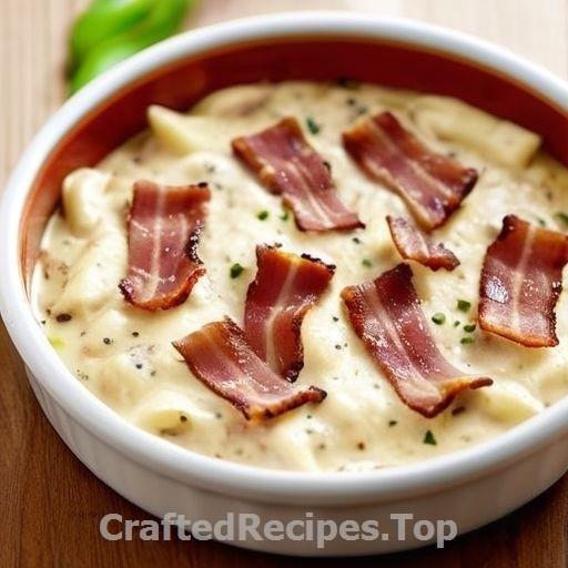 Creamy Chicken Gratin with Aged Cheddar and Bacon