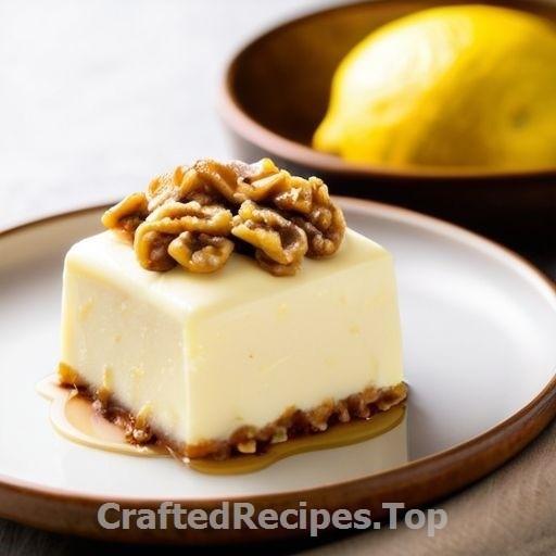 Creamy Lemon Delight with Caramelized Walnuts