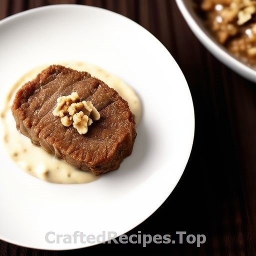 Creamy Pork Cutlet with Noble Cheese and Walnuts