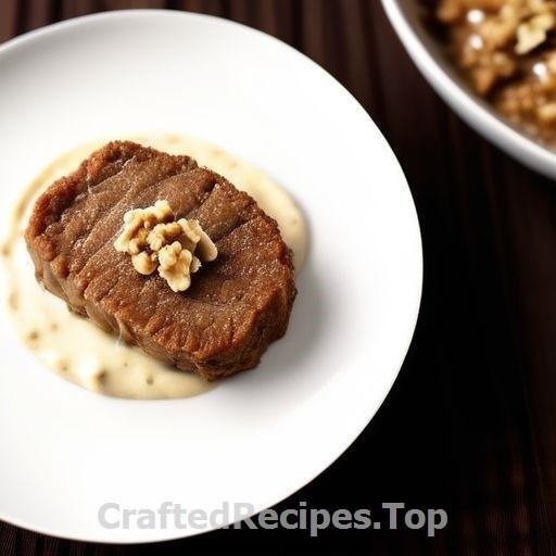 Creamy Pork Cutlet with Noble Cheese and Walnuts