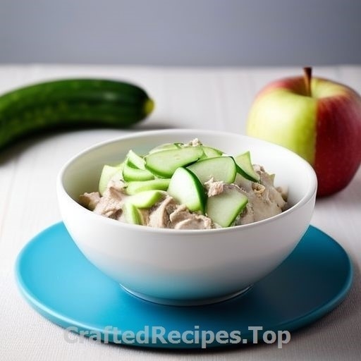 Creamy Pork Stir with Apple and Cucumber