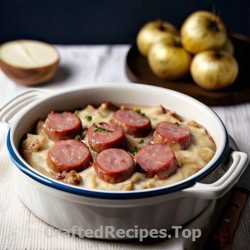 Creamy Sausage and Horseradish Casserole