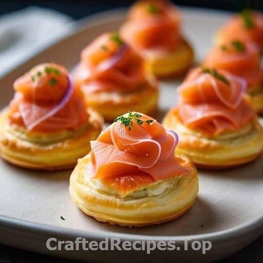 Creamy Smoked Salmon Puffs with Dill and Parmesan