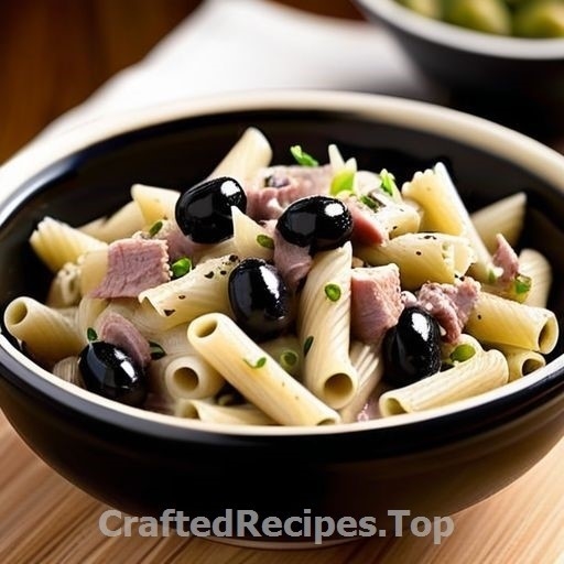 Creamy Tuna and Olive Pasta