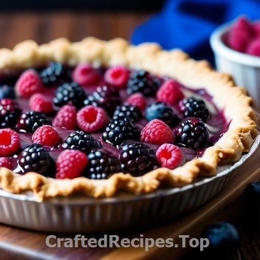 Crispy Berry Pie with Coconut Flakes