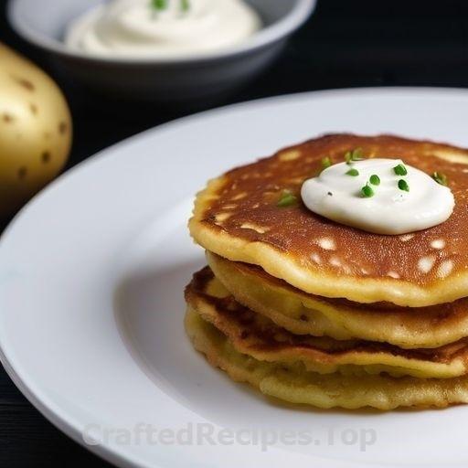 Crispy Swedish Potato Pancakes with Scallion Cream