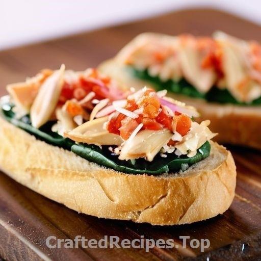 Crostini with Crab and Spinach