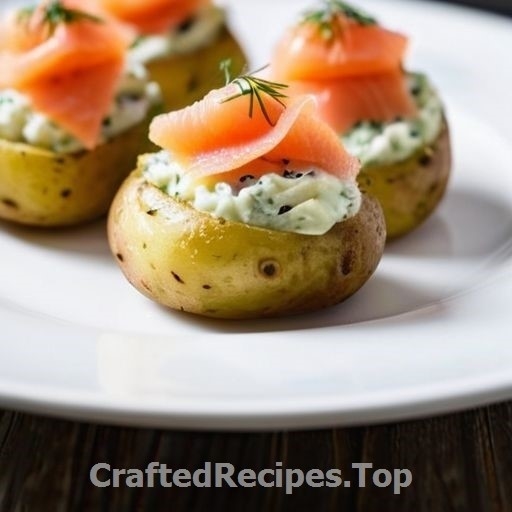 Dill Stuffed Potatoes with Smoked Salmon