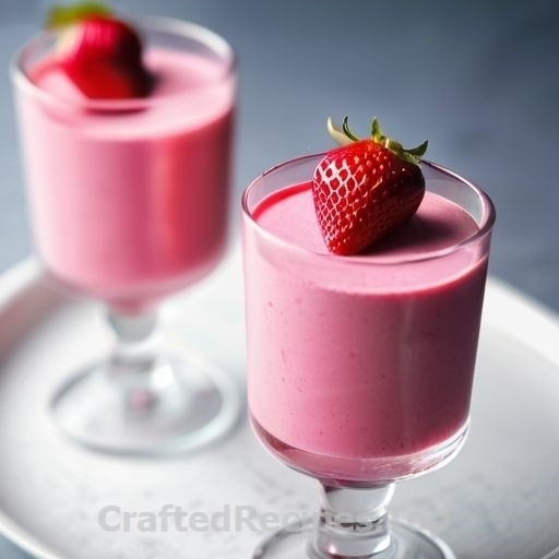 Dreamy Strawberry Mousse in Glasses