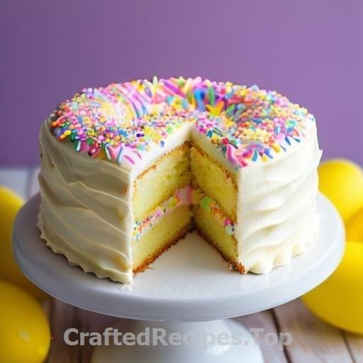 Easter Lemon Cake with Sprinkles