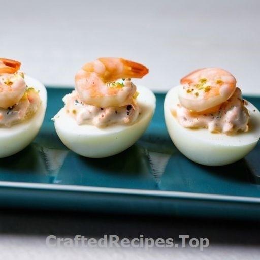 Egg Halves with Shrimp and Horseradish