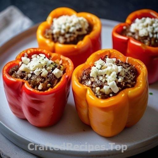 Feta and Fresh Thyme Stuffed Bell Peppers