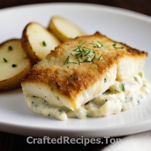 Fish Medley with Dill Sauce and Whipped Potato Mash