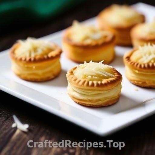 Flaky Pastry Bites with Parmesan and Aged Cheddar Cheese