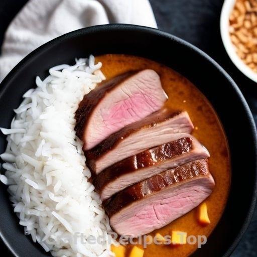 Flavorful Pork Filet with Coconut Milk and Mango