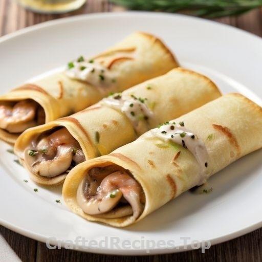 French-Style Crepes with Shrimp and Mushrooms