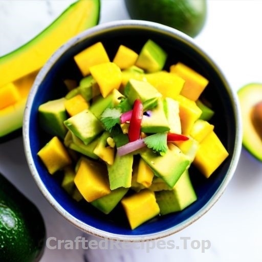 Fresh Mango and Avocado Salsa from Mexico