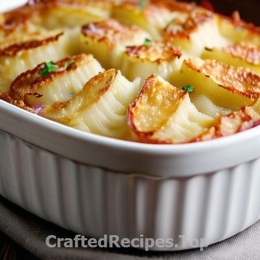 Fresh Potato Gratin with Aged cheddar Cheese
