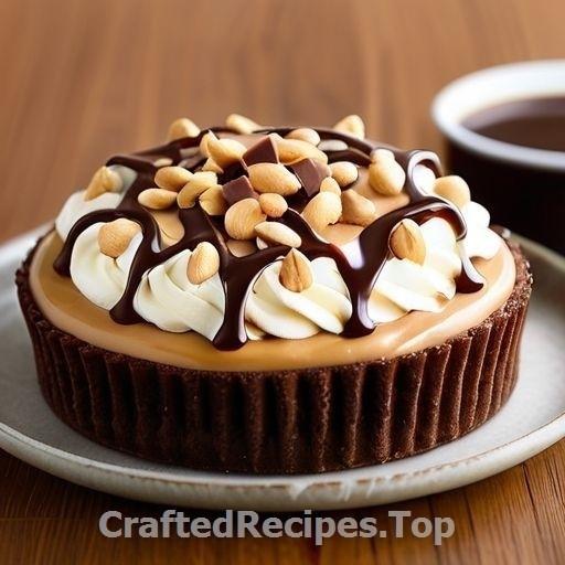 Frosty Tart with Chocolate Caramel and Peanuts