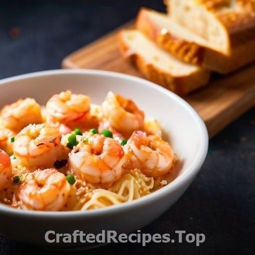 Garlic Shrimp with Parmesan Bread