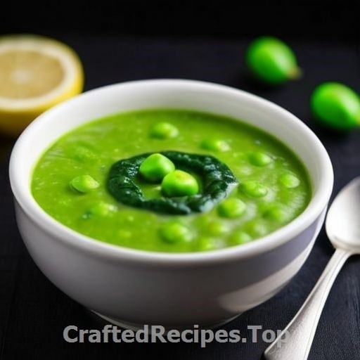 Green Pea Soup with Spinach