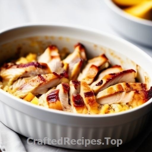 Grilled Chicken and Mango Single Serving Gratin