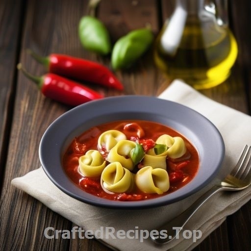 Hearty Tomato Soup with Cheese Tortellini