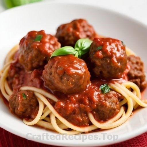 Italian Style Meatballs with Fresh Basil and Tomato Sauce